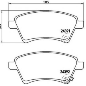 ΣΕΤ ΤΑΚΑΚΙΑ ΦΡΕΝΩΝ FIAT/SUZUKI ECOLINE ECO1142