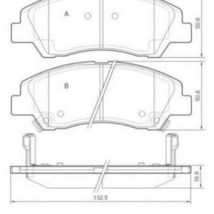 ΣΕΤ ΤΑΚΑΚΙΑ ΦΡΕΝΩΝ HYUNDAI ECOLINE ECO1436