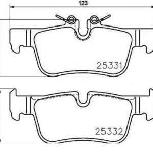 ΣΕΤ ΤΑΚΑΚΙΑ ΦΡΕΝΩΝ ΠΙΣΩ BMW/MINI BP25331.0 ZTEC+