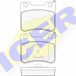 ΣΕΤ ΤΑΚΑΚΙΑ ΦΡΕΝΩΝ PEUGEOT BP21857.0 ZTEC+